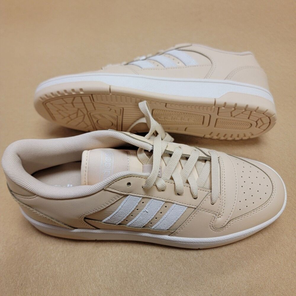 adidas Break Start Low Sneakers Bright Tan White Stripes Womens size 9 Shoes. - Picture 9 of 12